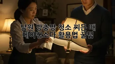 남원 방충망 청소, 찌든 때 ✨ 베이킹소다 활용법 꿀팁!